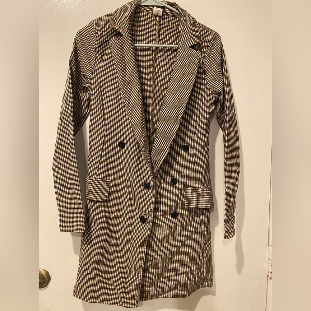 Windsor plaid coat